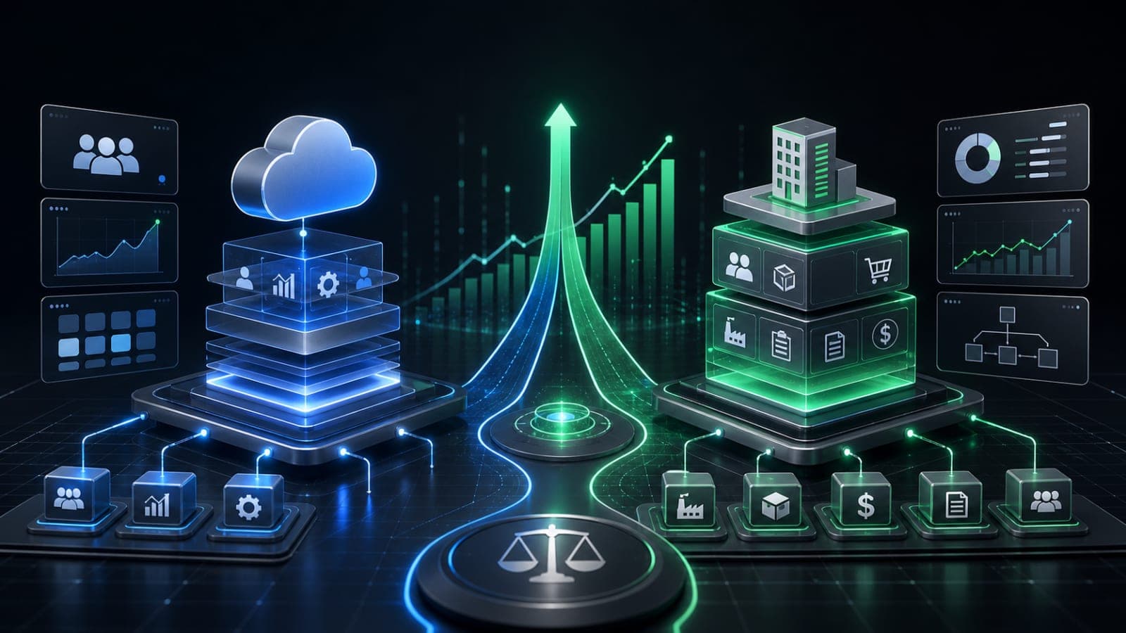 ERP vs SaaS: Which Businesses Scale Faster? editorial cover image